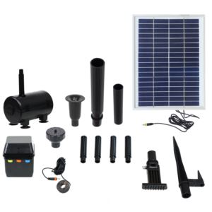 GPH+Solar+Pump+and+Panel+Kit+with+Battery+and+Light