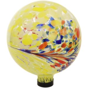 Bright+Summer+Burst+Glass+Gazing+Globe+Ball+-+10-Inch