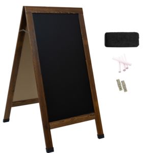 Double-Sided+Magnetic+A-Frame+Chalkboard+with+Pine+Frame+-+57+in+x++27+in