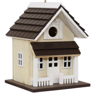 Cozy+Home+Decorative+Wooden+Birdhouse+with+Solar+LED+Light