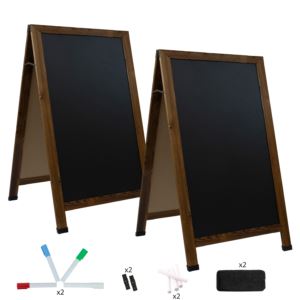 DoubleSided%2BMagnetic%2BAFrame%2BChalkboard%2Bwith%2BChalk%2BMarkers%2Bin%2Bx%2Bin%2BPack