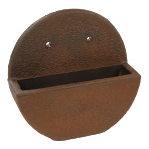 Round+WallMounted+IndoorOutdoor+Planter+Dark+Brown+Diameter