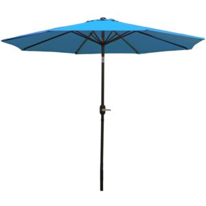 Aluminum+Outdoor+Patio+Umbrella+with+Tilt+Crank