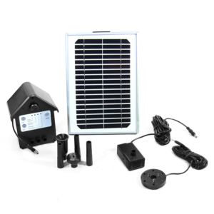132+GPH+Solar+Pump+and+Panel+Kit+with+Battery+Pack+-+56+in+Lift