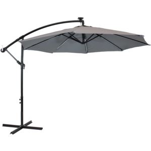 9%27+Offset+Patio+Umbrella+with+Solar+LED+Lights