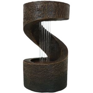 Sunnydaze+Winding+Showers+Tabletop+Water+Fountain+with+LED+Light+-+13-Inch