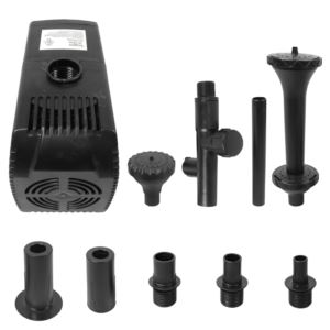 Sunnydaze+120+Volt+Electric+Pond+Pump+w%2F+Filter+%26+3+Spray+Heads+-+660+GPH