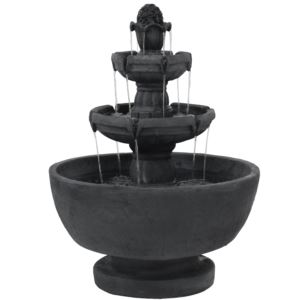 Budding+Fruition+Polyresin+Outdoor+3-Tier+Water+Fountain