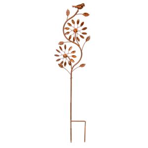Twirling+Twigs+Iron+Double+Wind+Spinner+Bronze