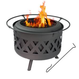 Black+Crossweave+Smokeless+Fire+Pit