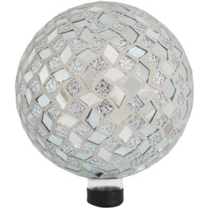 Mirrored+Diamond+Mosaic+Gazing+Globe+Ball+Inch