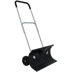 in+Aluminum+and+Polypropylene+Adjustable+Rolling+Snow+Pusher