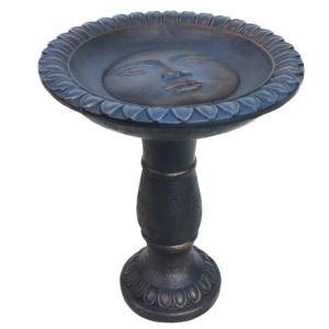 Sunnydaze+Facade+du+Soleil+Reinforced+Concrete+Bird+Bath+-+26-Inch