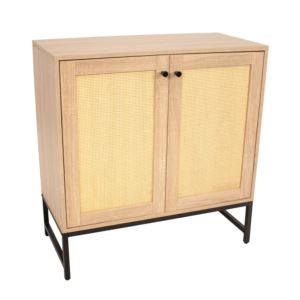 Door%2BMDF%2BAccent%2BCabinet%2Bwith%2BShelf%2Band%2BRattan%2BDoors