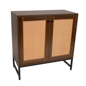 Door%2BMDF%2BAccent%2BCabinet%2Bwith%2BShelf%2Band%2BRattan%2BDoors