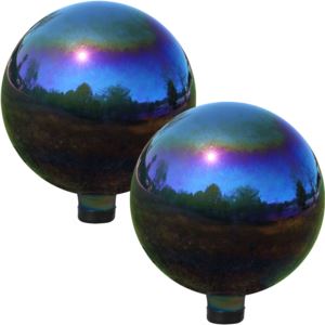 Blue%2BMirrored%2BSurface%2BGazing%2BGlobe%2BBall%2B-%2B10-Inch%2B-%2BSet%2Bof%2B2