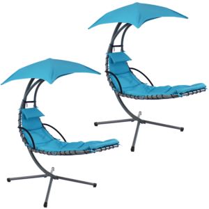 Floating+Lounge+Chair+and+Umbrella%2FCurved+Stand+-+Set+of+2