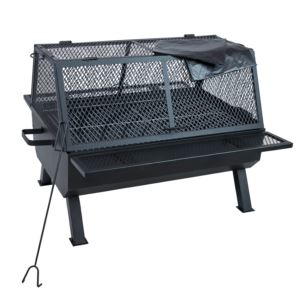 36%22+%2891.4+cm%29+Grilling+Fire+Pit+with+Mesh+Cover+and+Cooking+Grate
