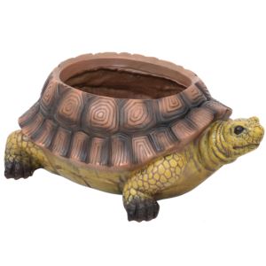 11+in+Polyresin+Teddy+the+Tortoise+Indoor%2FOutdoor+Garden+Planter