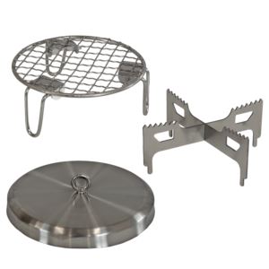 Piece+Stainless+Steel+Smokeless+Fire+Pit+Accessory+Kit+in+cm+Diameter