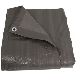 Sunnydaze+8+x+10-Foot+-+Multi+Purpose+Poly+Tarp+-+Dark+Gray