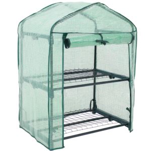 Sunnydaze+Portable+Tier+Mini+Greenhouse+for+Outdoors+Green