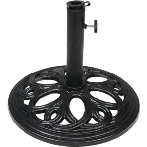 Sunnydaze+Cast+Iron+Outdoor+Patio+Umbrella+Base+-+18-Inch