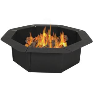 Octagon+Heavy+Duty+Steel+Fire+Pit+Ring+Liner+Insert