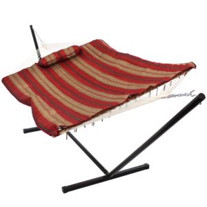 Cotton+Rope+Hammock+w+Stand+Pad+Pillow