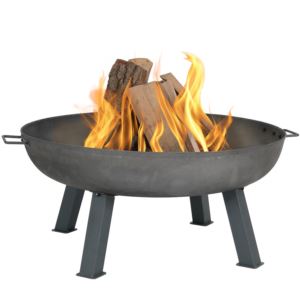 Sunnydaze+Cast+Iron+with+Steel+Finish+WoodBurning+Fire+Bowl+Inch