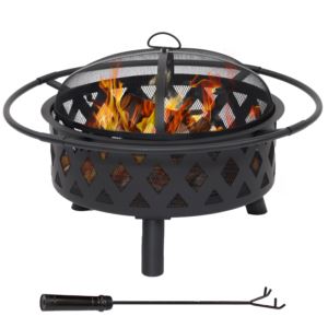 Black+Crossweave+Fire+Bowl+Fire+Pit+in+cm