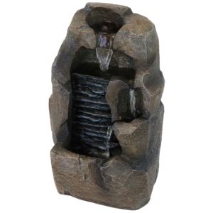 Stony+Rock+Waterfall+Resin+Indoor+Tabletop+Water+Fountain+in