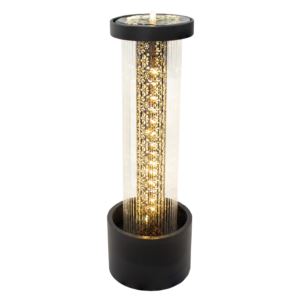 Glittering+Rain+Zinc+Outdoor+Fountain+with+LED+Lights