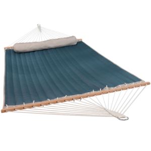 Sunnydaze+Quilted+Designs+Hammock+with+Pillow+Tidal+Wave