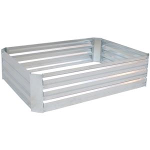 Sunnydaze+Galvanized+Steel+Raised+Garden+Bed+Inch+Rectangle