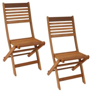 Meranti+Wood+Outdoor+Folding+Patio+Chairs+-+Set+of+2