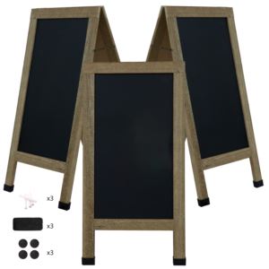 DoubleSided%2BMagnetic%2BAFrame%2BChalkboard%2Bwith%2BPine%2BFrame%2Bin%2Bx%2Bin%2BPack