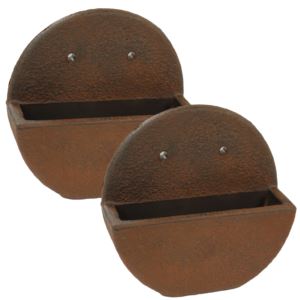 Round+WallMounted+IndoorOutdoor+Planter+Dark+Brown+Diameter+Pack