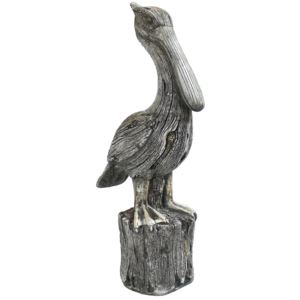 Pelican+Perch+Outdoor+Polystone+Garden+Statue+-+22+in