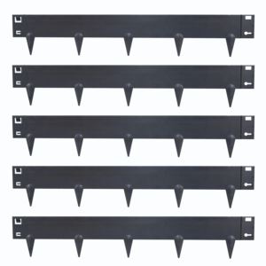 Piece+Steel+Landscape+Edging+Border+Set+Corten+Steel