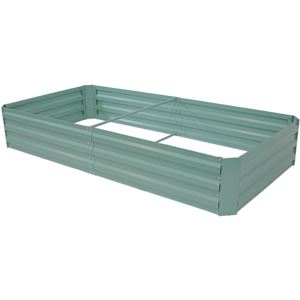x+ft+x+m+Galvanized+Steel+Rectangle+Raised+Garden+Bed+Green