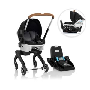 GOLD+Shyft+DualRide+Car+Seat+%26+Stroller+Combo+w%2F+Storage+Bag+%2B+Canopy+Moonstone