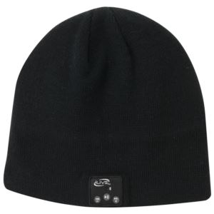 Bluetooth+Knit+Cap+w+Builtin+Speakers+and+Mic+Black