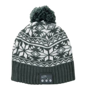 Bluetooth+Wireless+Music+Beanie++w%2F+Built-in+Speakers+and+Mic+Gray