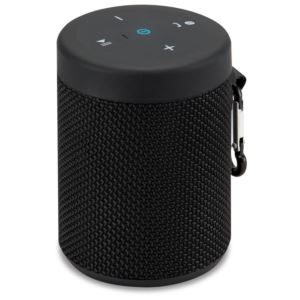 Waterproof+Fabric+Portable+Speaker+w%2F+Speakerphone+Black