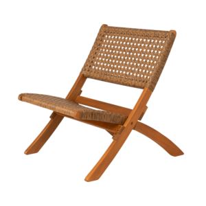 Sava+IndoorOutdoor+Folding+Chair+Tan+Wicker