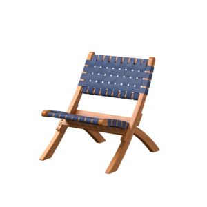 Sava+Indoor%2FOutdoor+Folding+Chair+Navy+Blue+Webbing