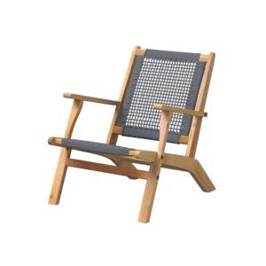Vega+Natural+Stain+Outdoor+Chair+Gray+Cording