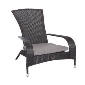 Coconino+Wicker+Adirondack+Chair+Black