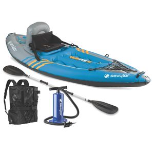 QuikPak+1+Person+Sit-On-Top+Kayak+w%2F+Pump%2FPaddle